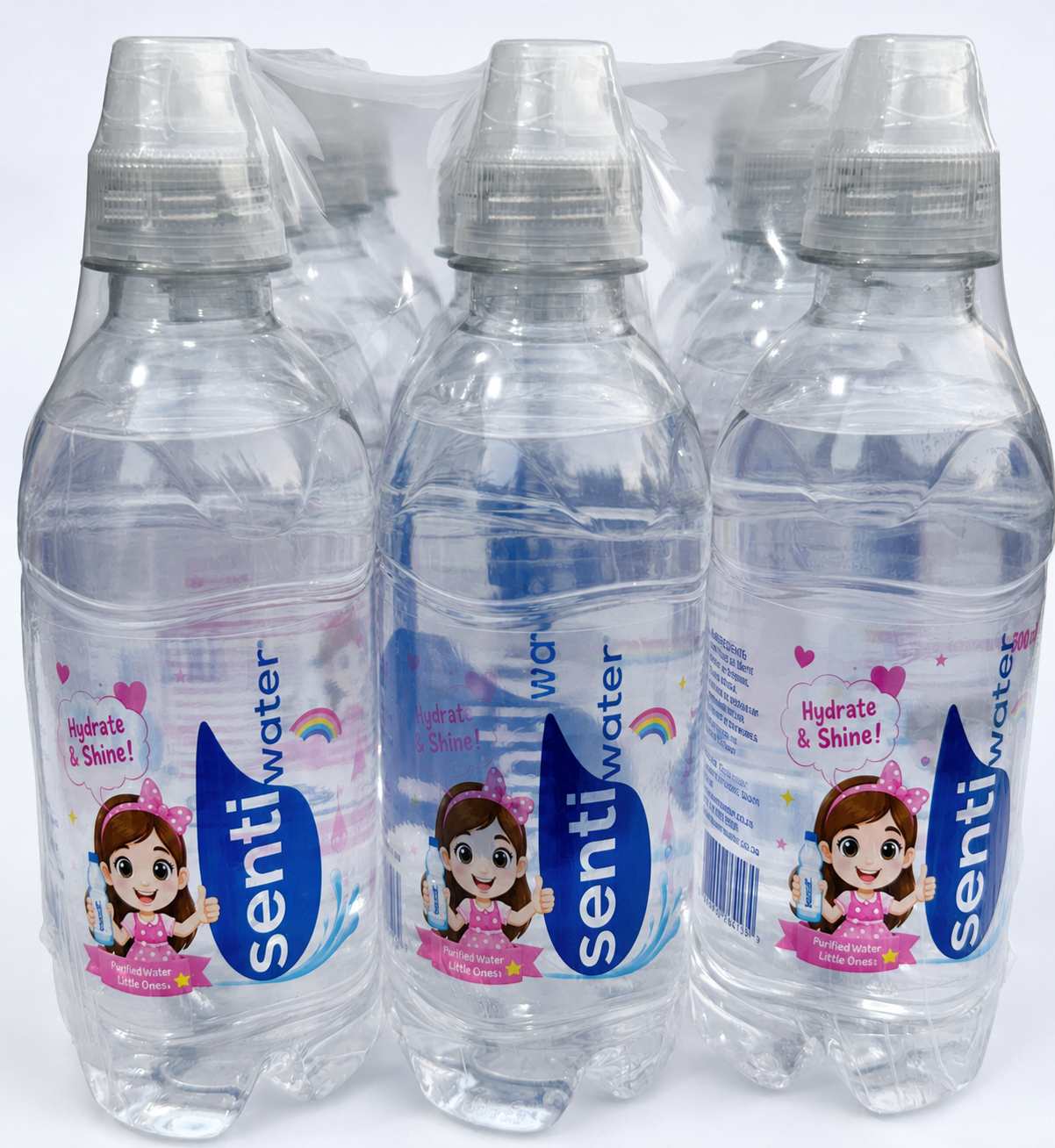 24 X 330ML Senti water Kiddies edition - Girls